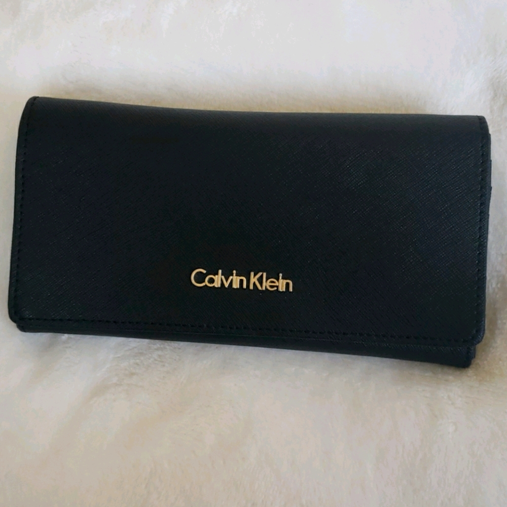CALVIN KLEIN BLACK LEATHER WALLET